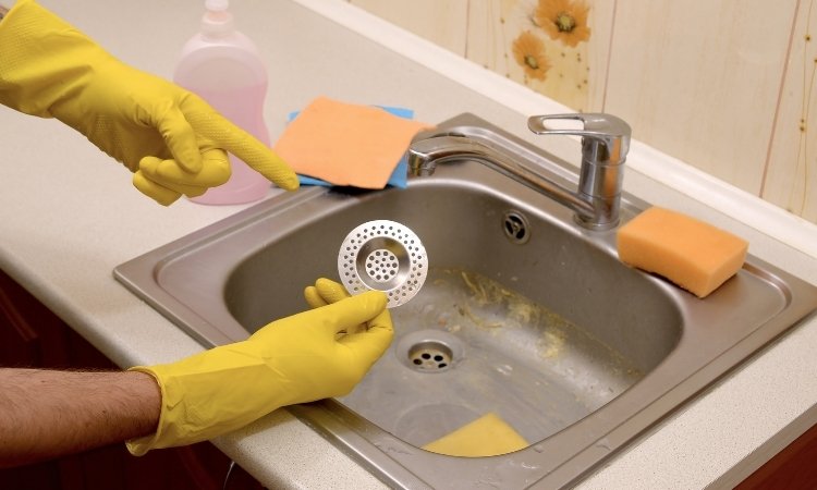 how to Clean a Kitchen Sink Drain